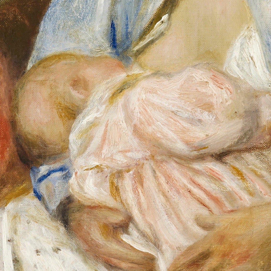 Pierre Auguste Renoir Tender Motherhood Nursing Child Poster - Image 2