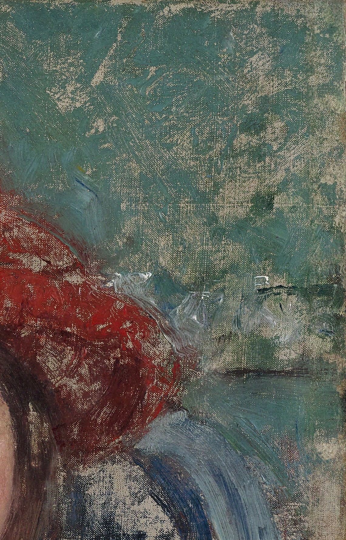Mary Cassatt Lively Portrait of a Child in a Red Hat Art Poster - Image 2