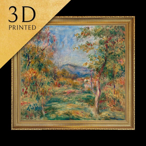 Paysage De Cagnes By Pierre Auguste Renoir 3d Printed With Texture And Brush Strokes Looks Like Original Oil Painting