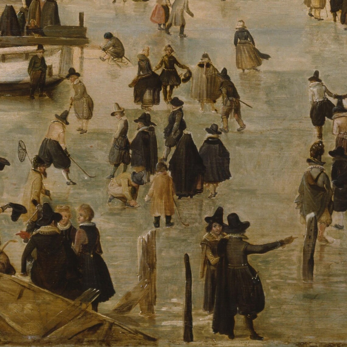 Winter Landscape by Hendrick Avercamp, Art Print - Image 2