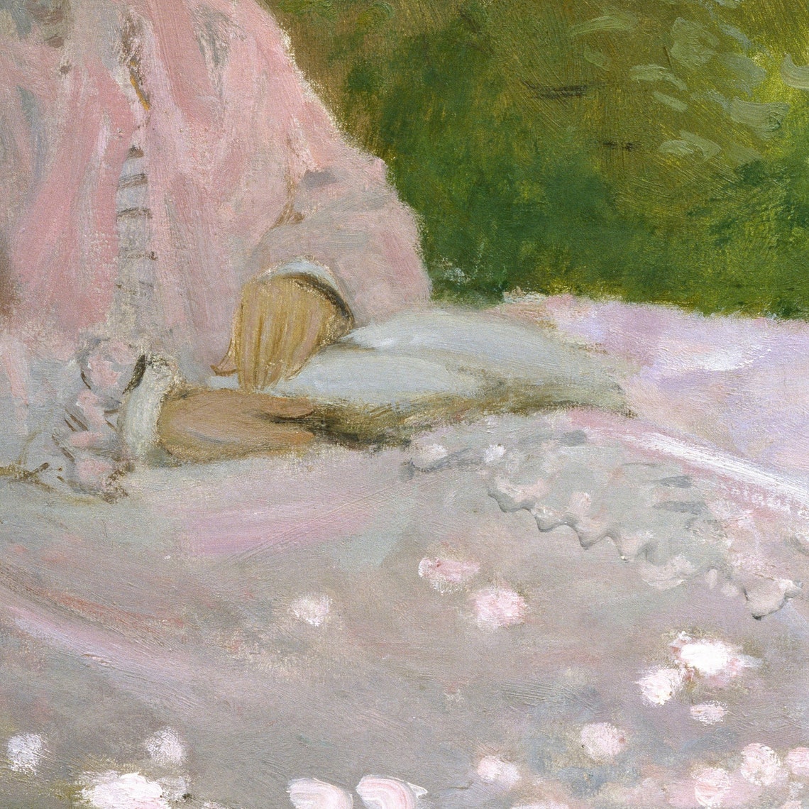 Springtime By Claude Monet 3d Printed With Texture And Brush Strokes Looks Like Original Oil Painting - Image 2