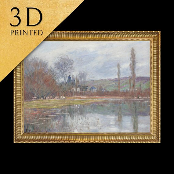 Printemps A Vetheuil By Claude Monet 3d Printed With Texture And Brush Strokes Looks Like Original Oil Painting