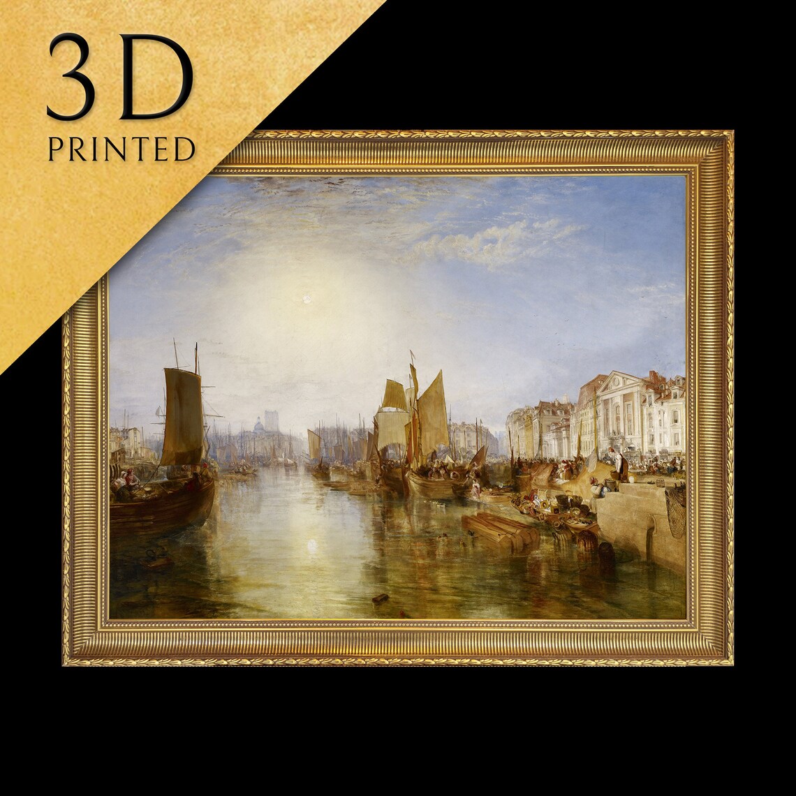 Harbor Of Dieppe, Turner-Inspired Coastal Art Print