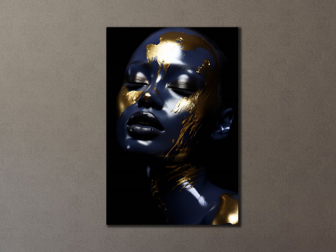 Goldblue Woman Printing Ethnic Girl Wall Decor Painting On Living Room Decoration Woman Portrait Poster Wall Hanging - Image 3
