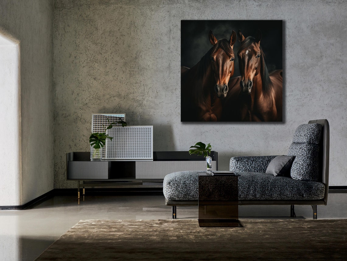 Horse Prints Wall Art Brown Horse Animal Poster Farmer Gifts Home Decoration Art Prints Horse Gifts Modern Art - Image 3