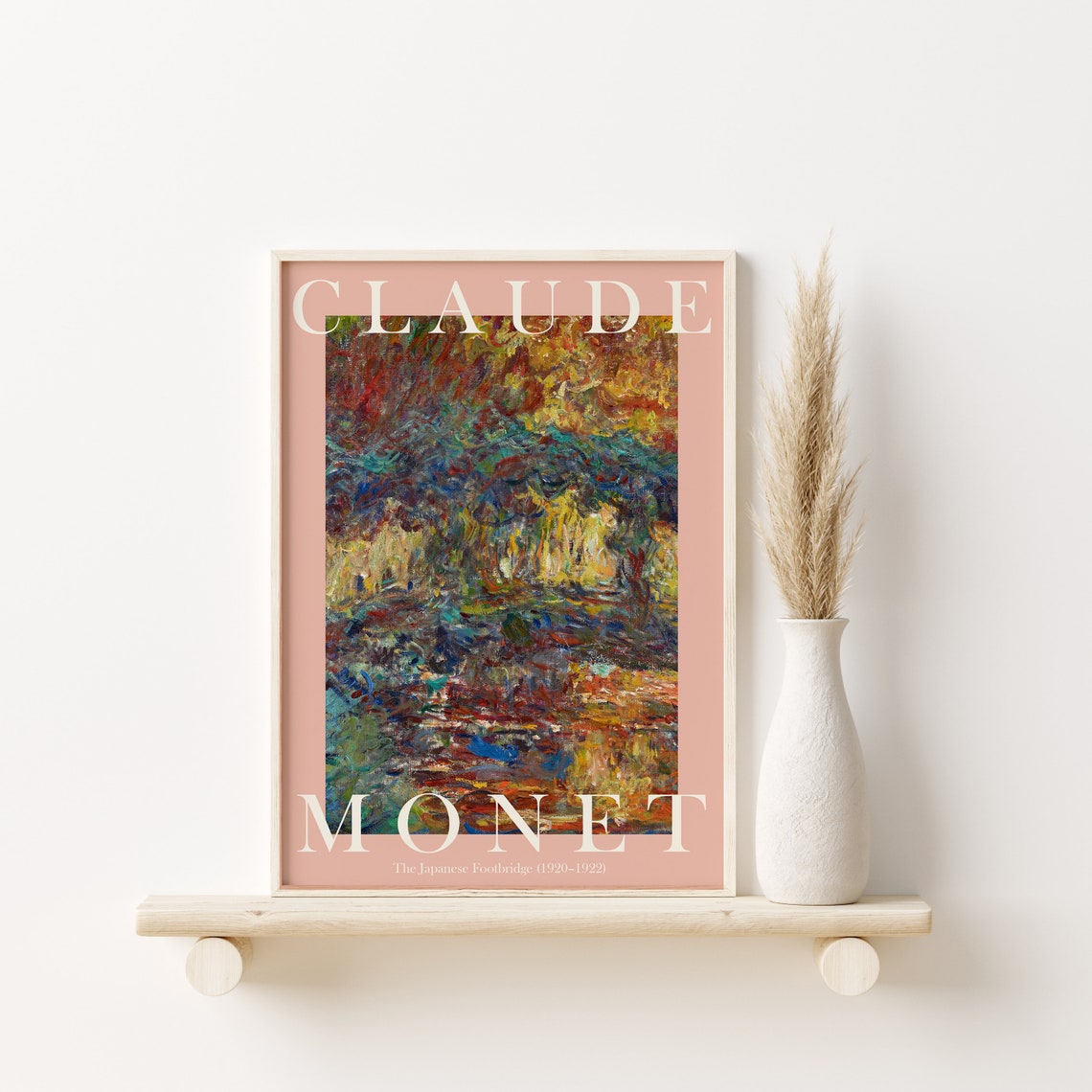 Claude Monet The Japanese Footbridge 1920 Late Abstract Pond Poster - Image 2