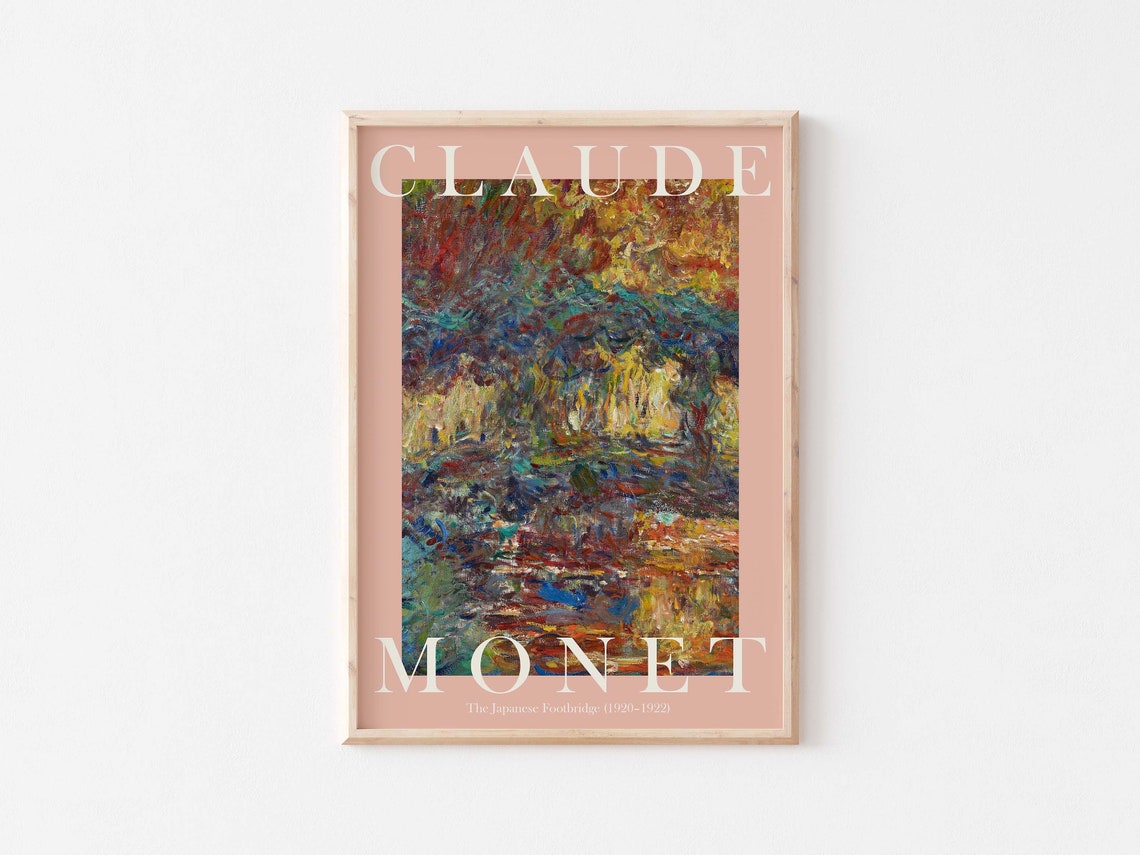 Claude Monet The Japanese Footbridge 1920 Late Abstract Pond Poster - Image 3