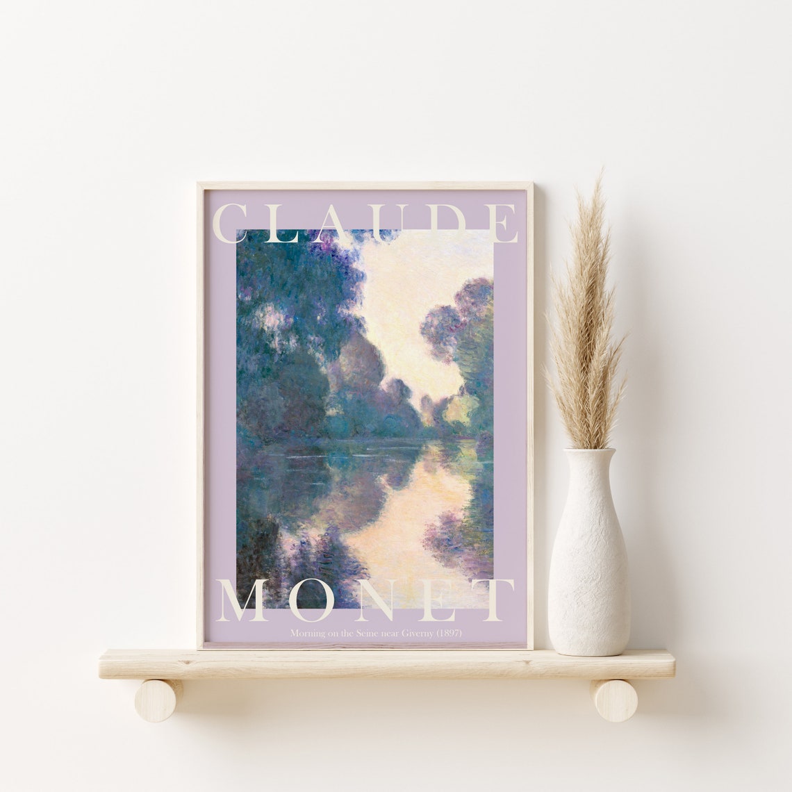 Claude Monet Morning on the Seine Giverny Impressionist Poster - Image 2