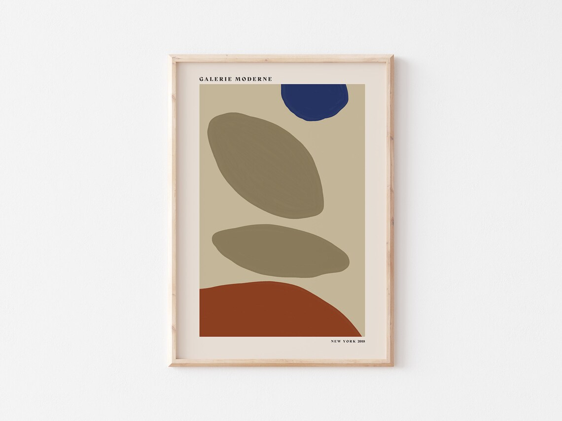 Abstract Art Print, Modern Minimalist Decor