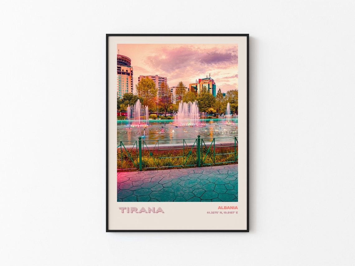 Tirana Travel Poster Tirana Print Tirana Photo Print Tirana Wall Decor Tirana Travel Art Tirana Tirana Picture Tirana 2 - Image 3