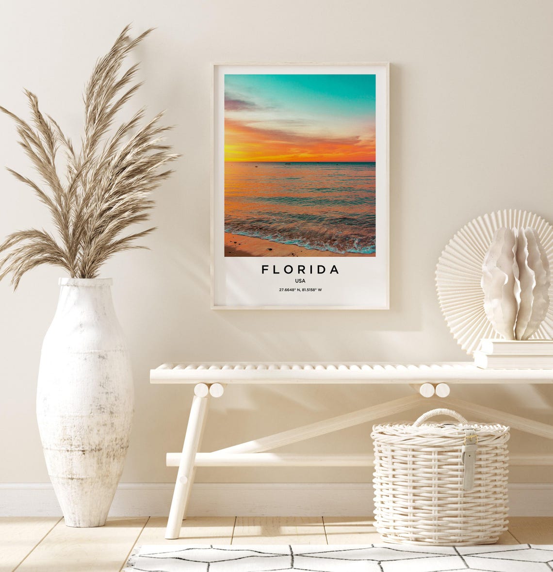 Sydney Opera House Dusk Waterfront Sails Florida Caption Print - Image 3