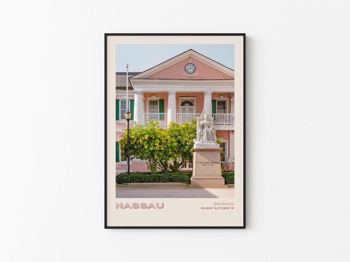 Nassau Travel Poster Nassau Print Nassau Photo Print Nassau Wall Decor Nassau Travel Art Nassau Bahamas Picture Nassau 4 - Image 3