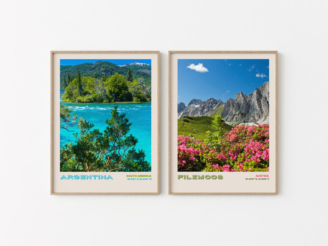 Argentina Travel Poster Argentina Print Argentina Photo Print Argentina Wall Decor Argentina Travel Art Argentina Picture Argentina 8 - Image 2