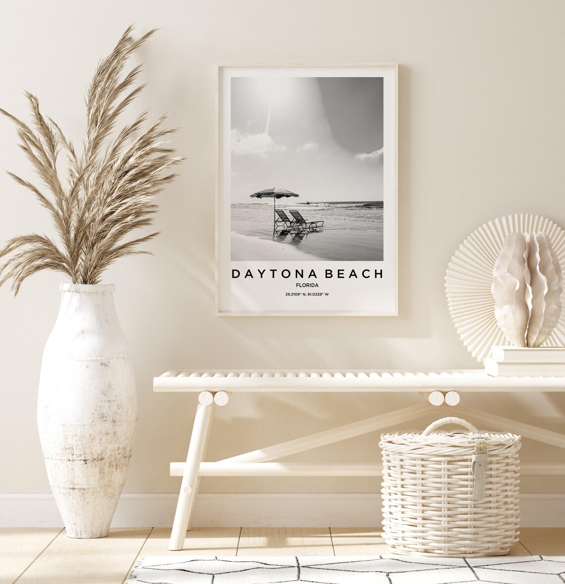 Daytona Beach Travel Poster, Coastal Landmark - Image 3
