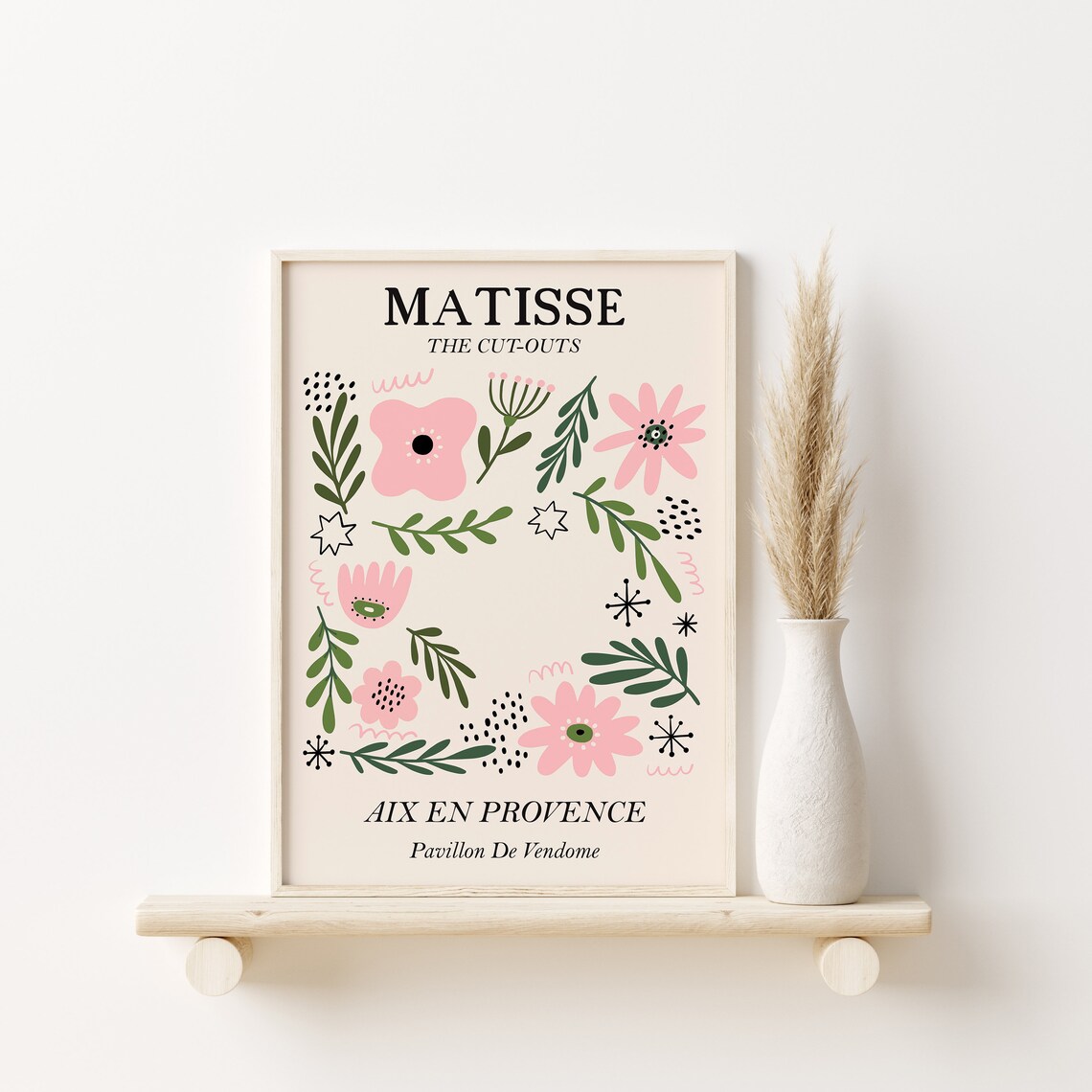 Henri Matisse The Cut-Outs Pink Floral Exhibition Botanical Print - Image 2