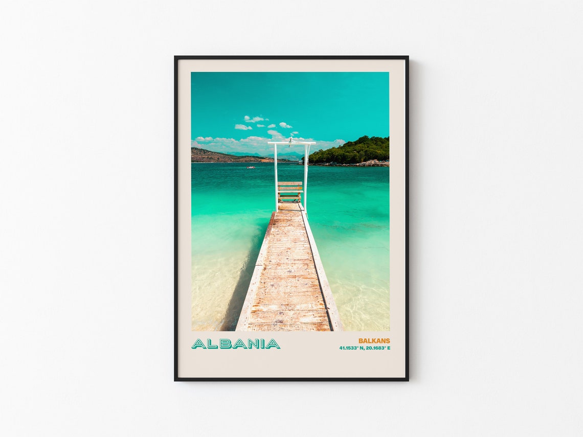 Albania Travel Poster Albania Print Albania Photo Print Albania Wall Decor Albania Travel Art Albania Albania Picture Albania 2 - Image 3