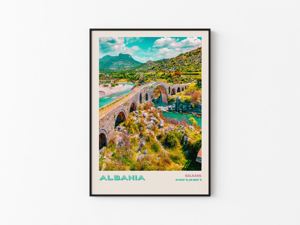 Albania Travel Poster Albania Print Albania Photo Print Albania Wall Decor Albania Travel Art Albania Albania Picture Albania 15 - Image 3