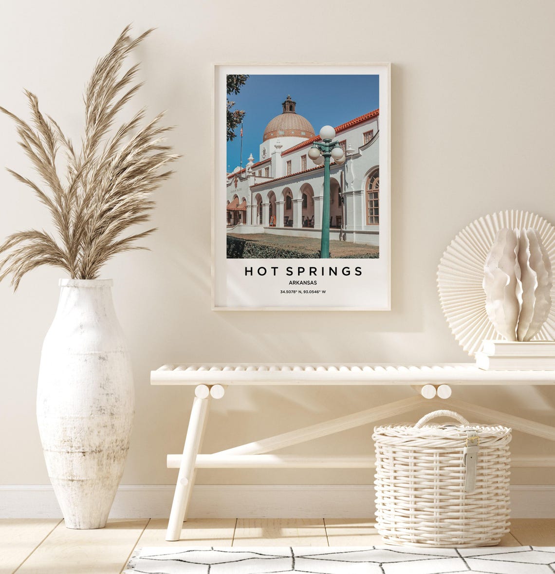 Hot Springs Arkansas Historic Landmark Bathhouse Town Travel Poster - Image 3