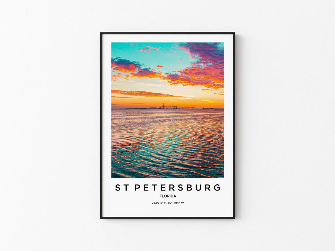 St Petersburg Art St Petersburg Print St Petersburg Poster St Petersburg Art St Petersburg Photo St Petersburg Map