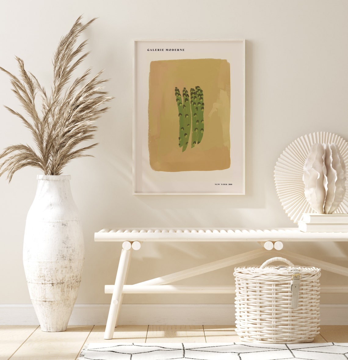 Green Asparagus Kitchen Still Life Galerie Moderne Art Poster - Image 3