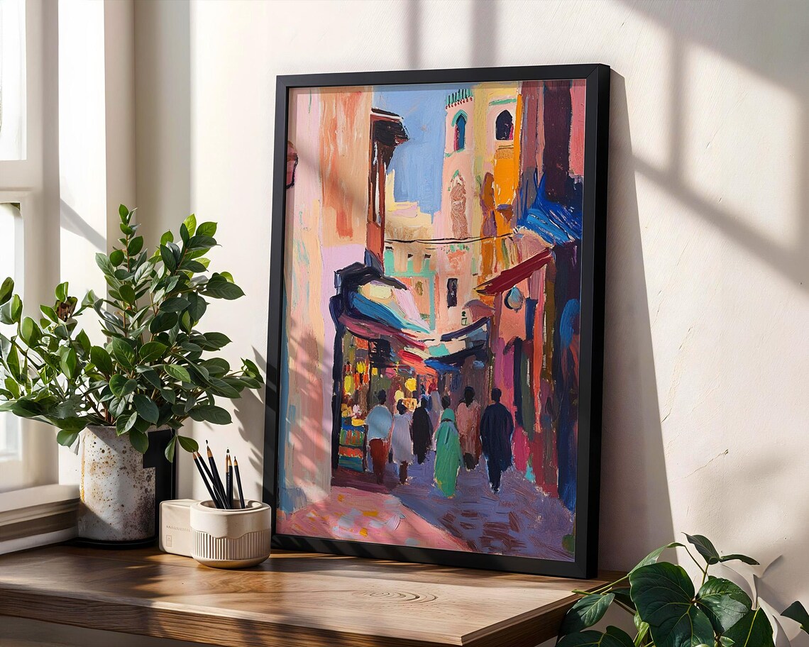 Ethnic Home Decor Art Print, Cultural Wall Piece