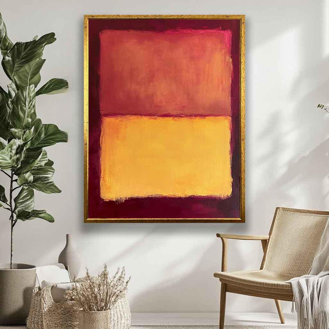Mark Rothko Red And Yellow Mark Rothko Reproduction Abstract Wall Art Modern Art Expressionism Painting Museum Art Rothko Poster - Image 3