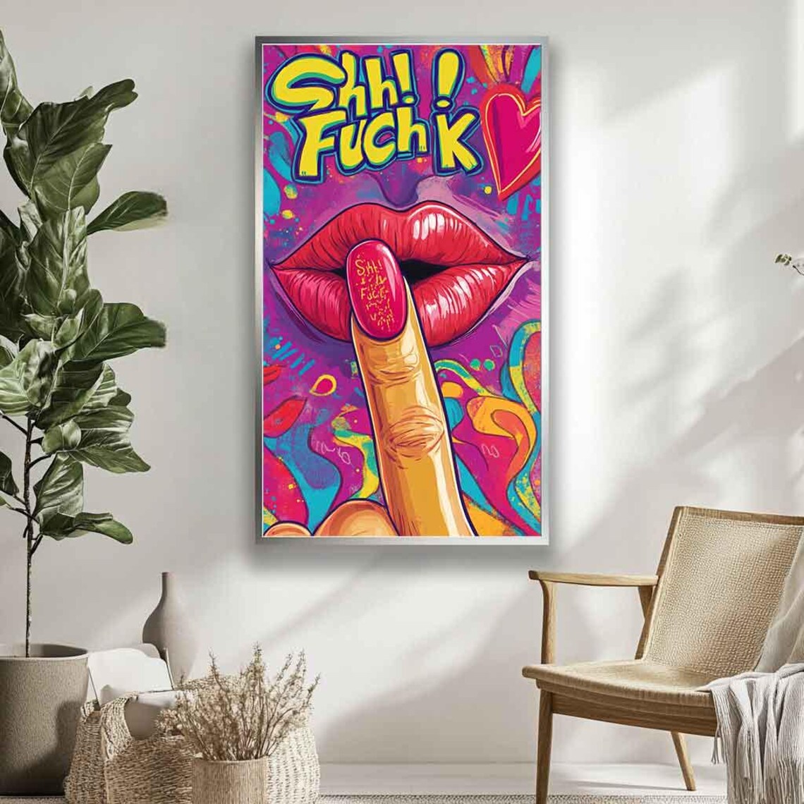 Middle Finger Hands Pop Art, Graffiti Poster - Image 4