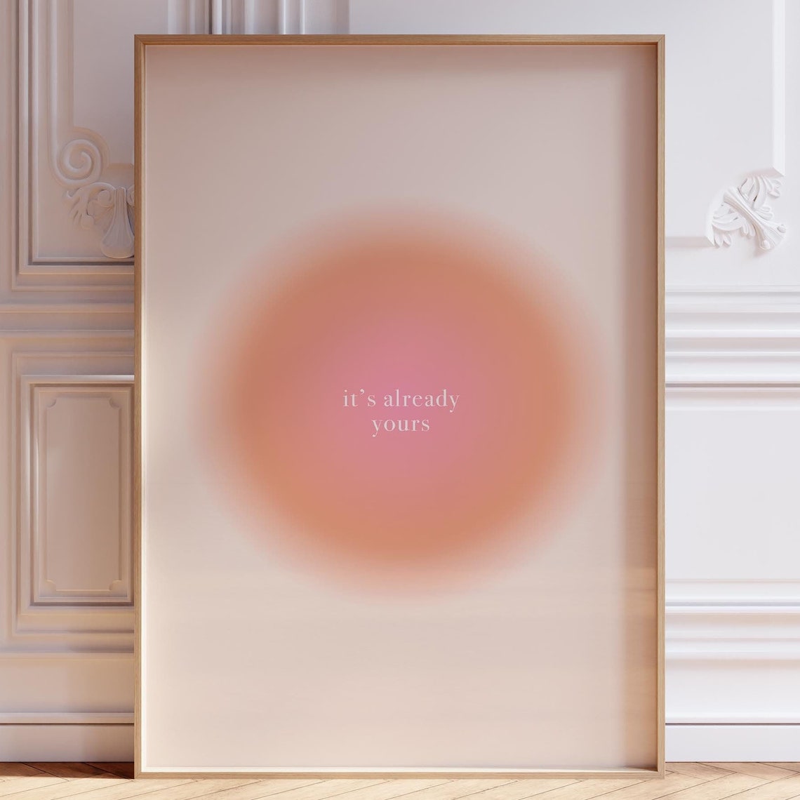 Aura Poster Zen Wall Art Blue Print Meditation Psychedelic Manifestation Yoga