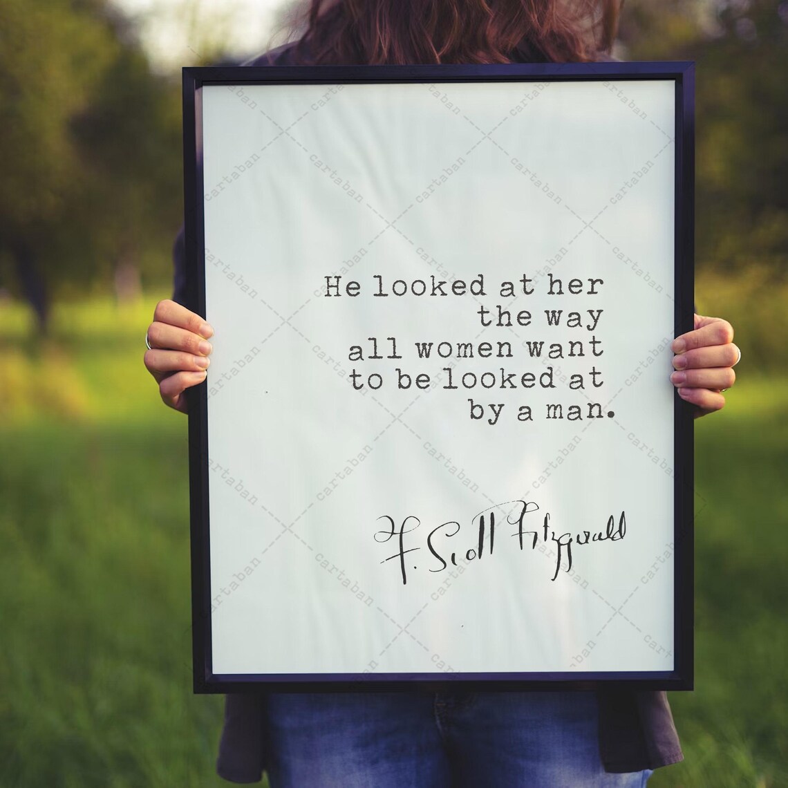 F. Scott Fitzgerald The Great Gatsby Quote Art Print - Image 4