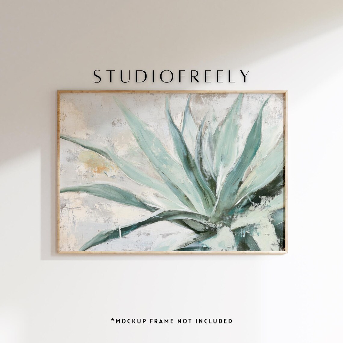 Agave Plant Painting Modern Desert Botanical Art File