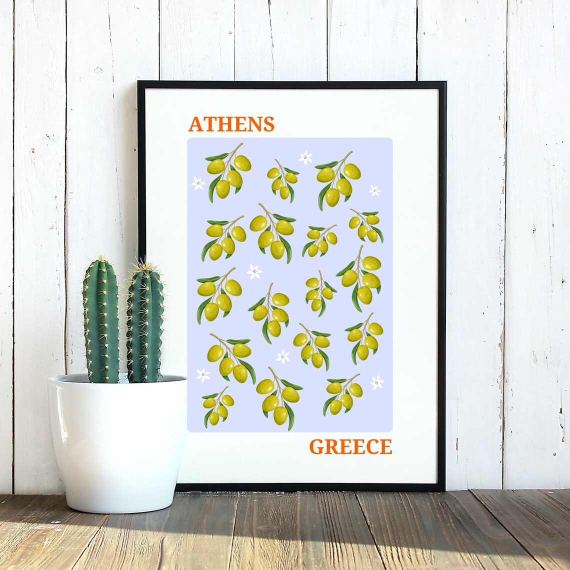 Athens Olives, Greece Travel Decor Print - Image 2