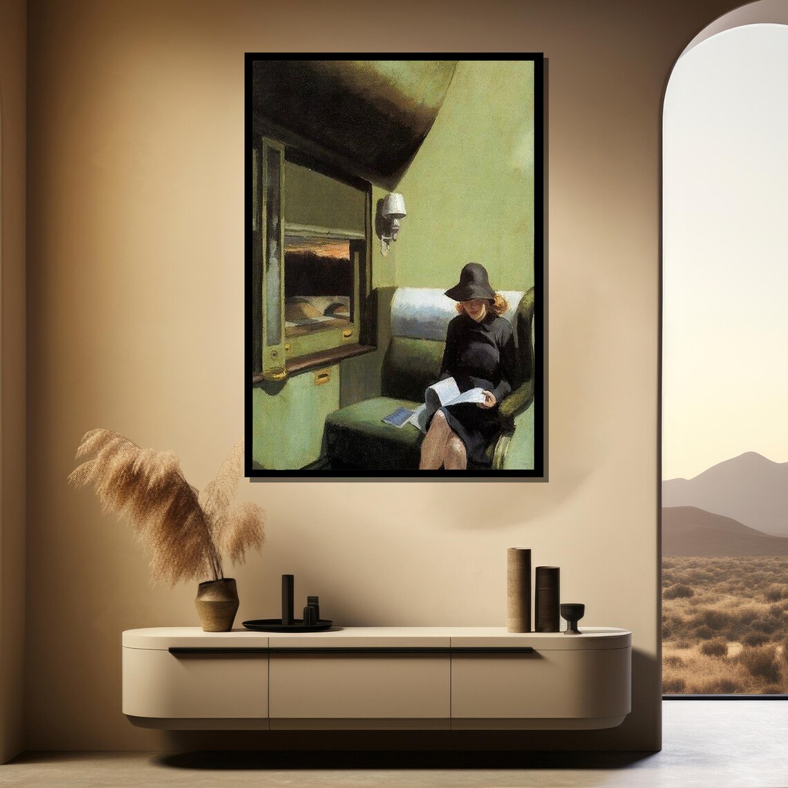 Edward Hopper Compartment C Car 293 Travel Poster - Image 3