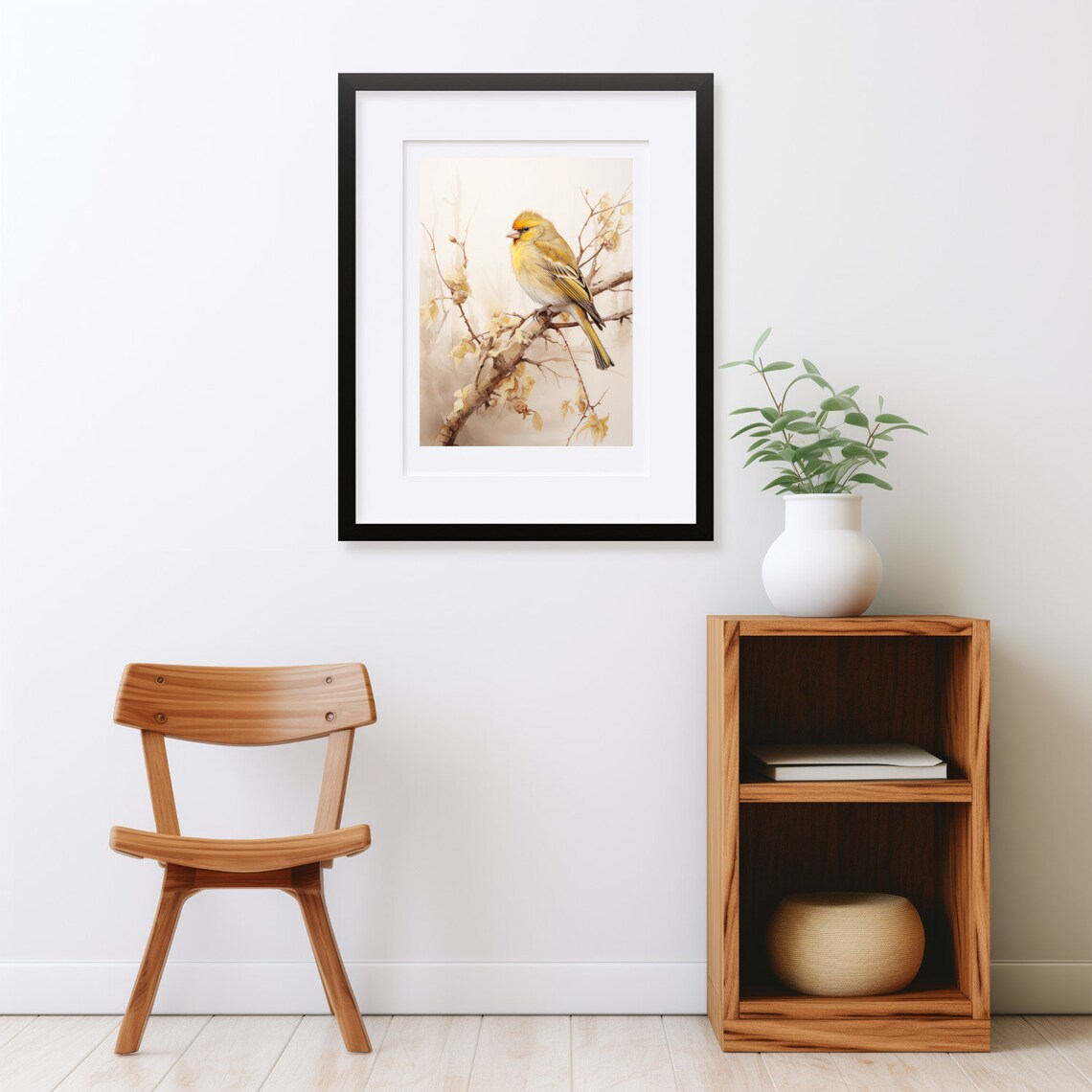 Goldfinch Oil-Painting Style Bird Art Print - Image 2