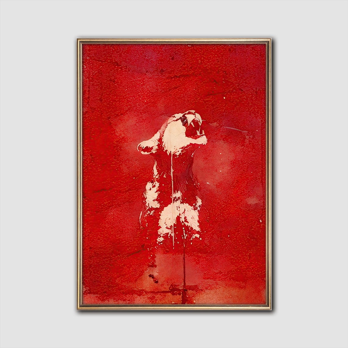 Mountain Lion Bold Western Watercolor Wall Art