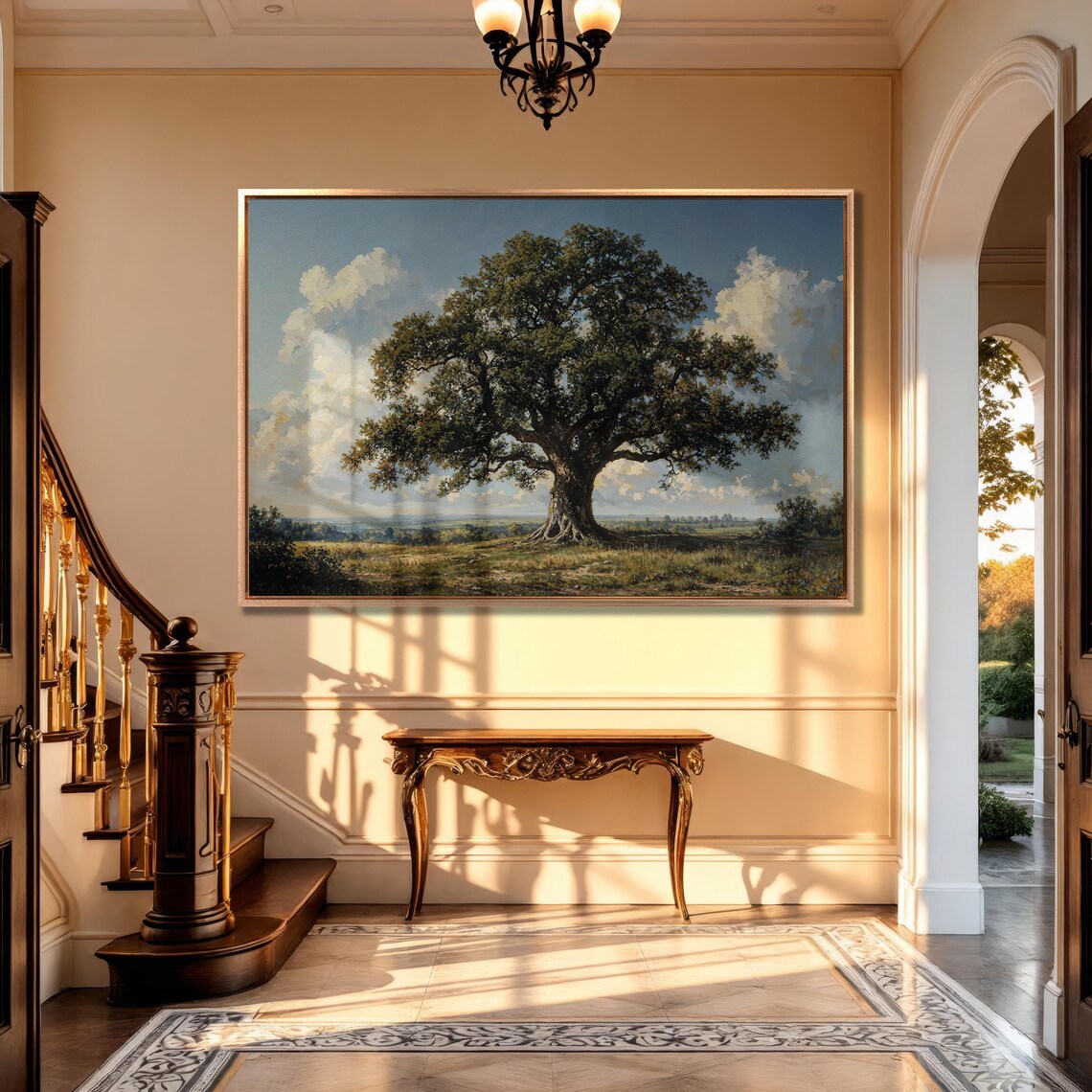Majestic Oak Tree Art Print, Rustic Nature Decor - Image 5
