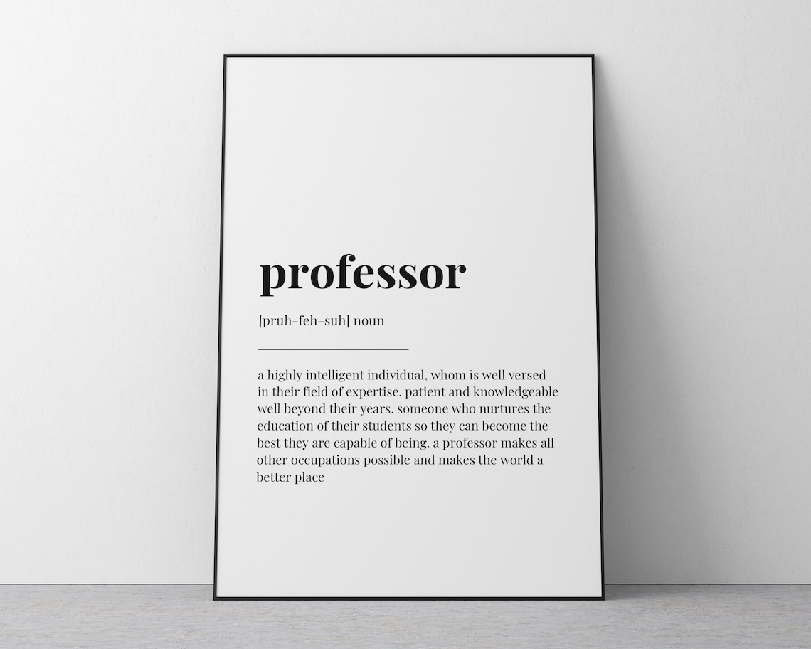 Professor Definition Print, Gift For Professor - Image 2
