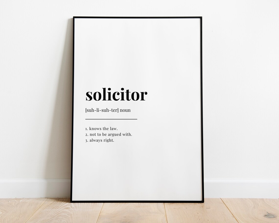 Solicitor Definition Meaning Quote, Gift - Image 3