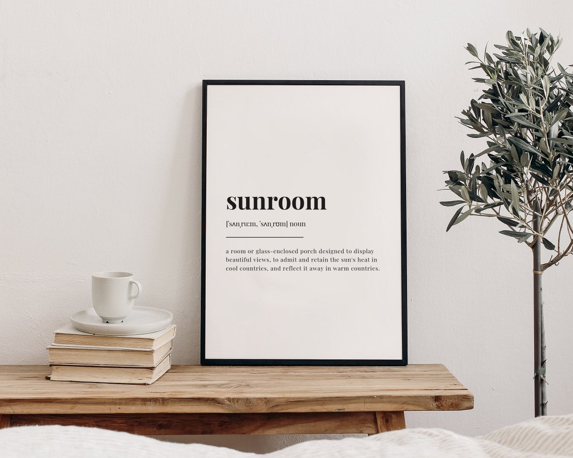 Sunroom Definition Minimalist Wall Art Print Decor - Image 2