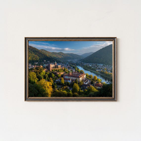 Heidelberg Castle Golden Hour Wall Art Print
