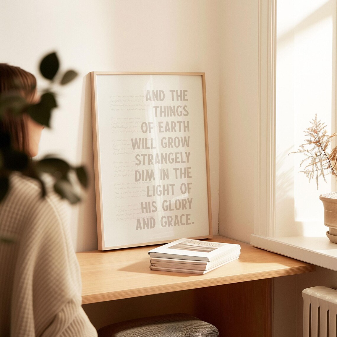 Turn Your Eyes Upon Jesus Christian Hymn Art Print - Image 5