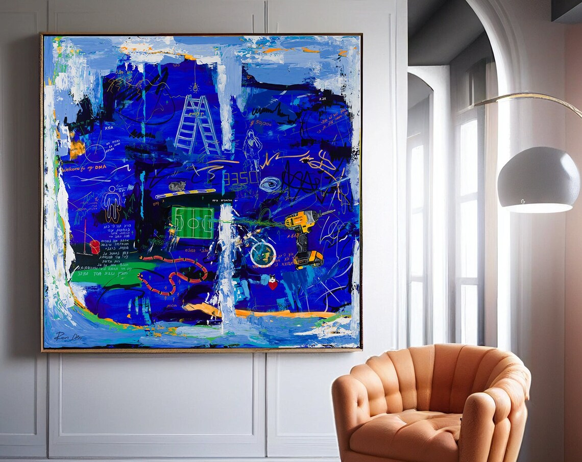 Angels in Jaffa Contemporary Abstract Art Print