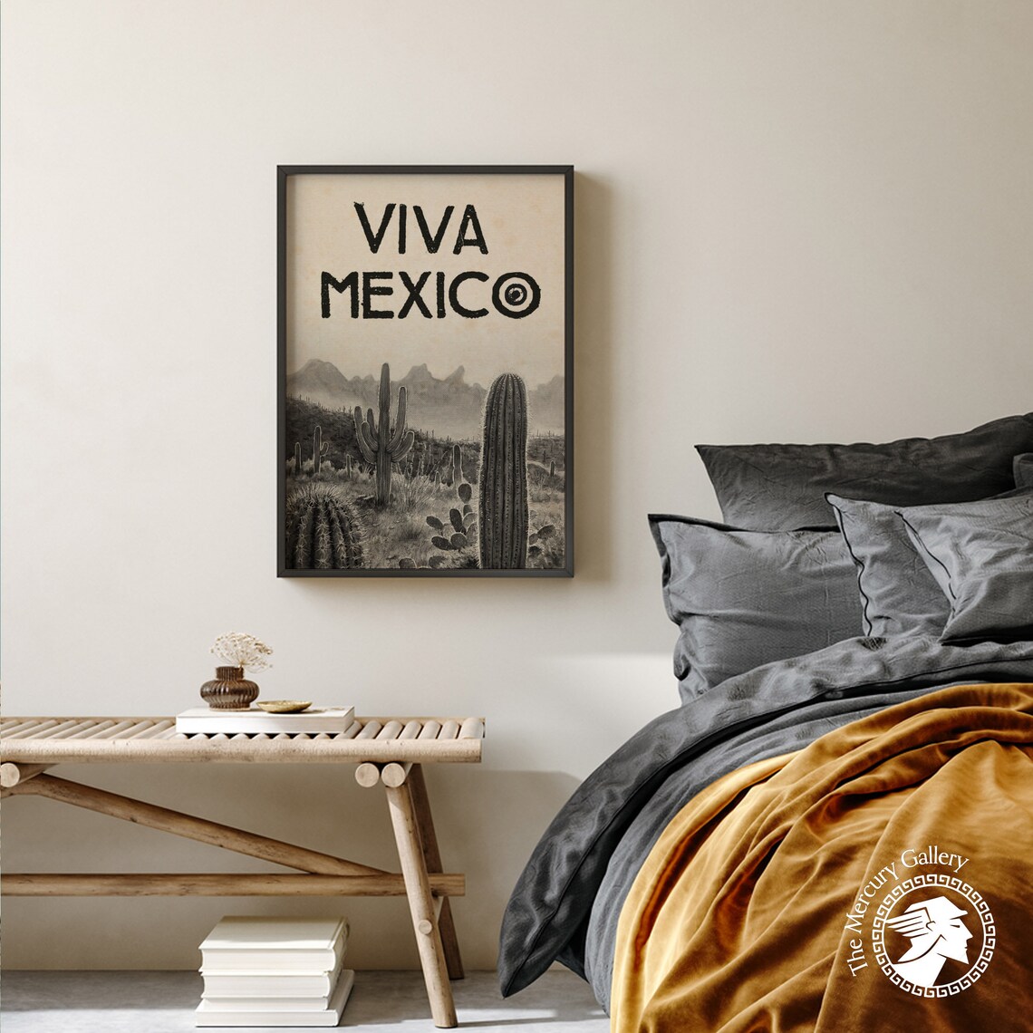 Mexico Blooming Cactus, Mexico Travel Poster - Image 2