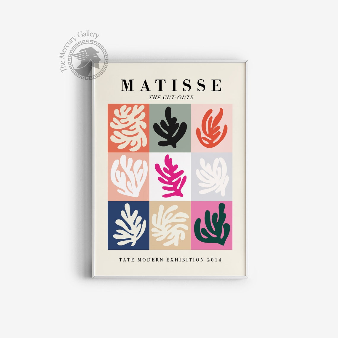Henri Matisse Cut Out Leaf Grid Colorful Tate Modern Exhibition Poster - Image 4