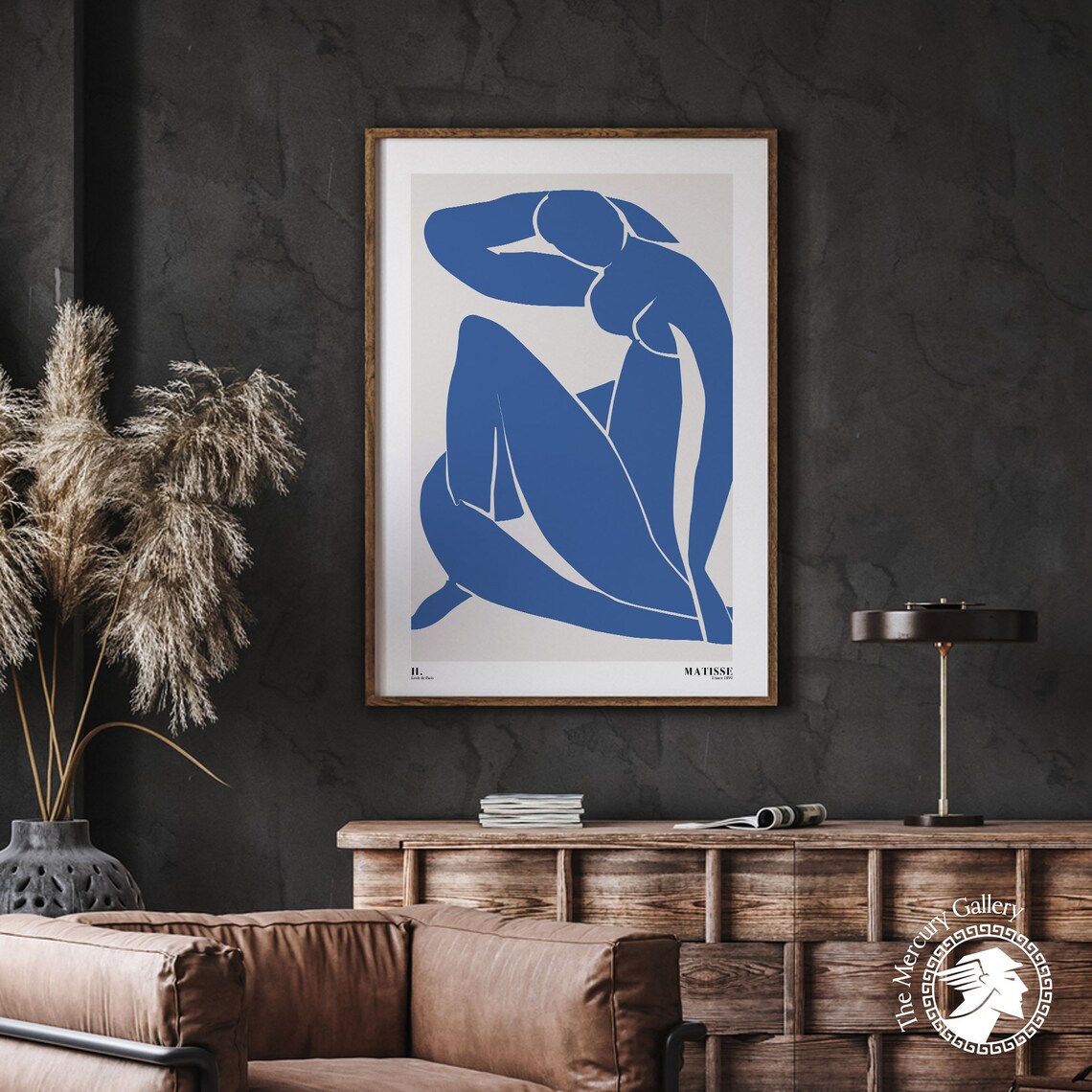 Henri Matisse Blue Nude Cut Out Figure Abstract Exhibition Poster Print - Image 2