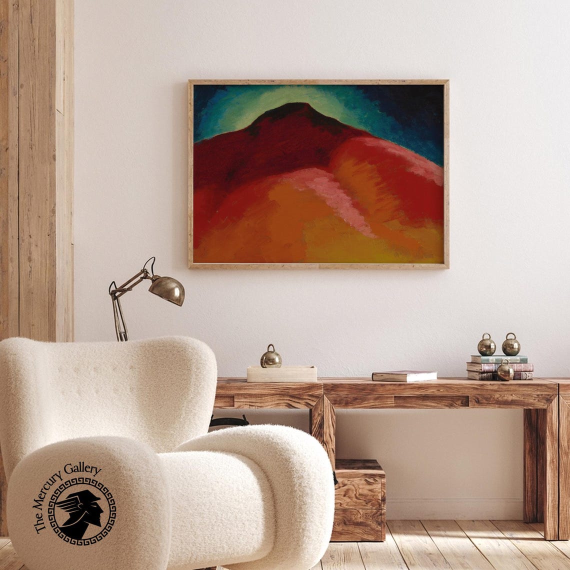 Georgia O'Keeffe No 22 Special Red Peak Abstract Landscape Print - Image 3
