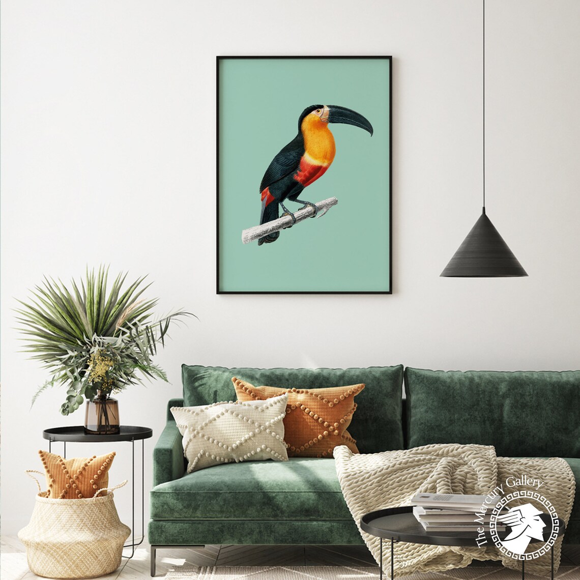 Vintage Toucan Art Print, Tropical Jungle Bird - Image 4