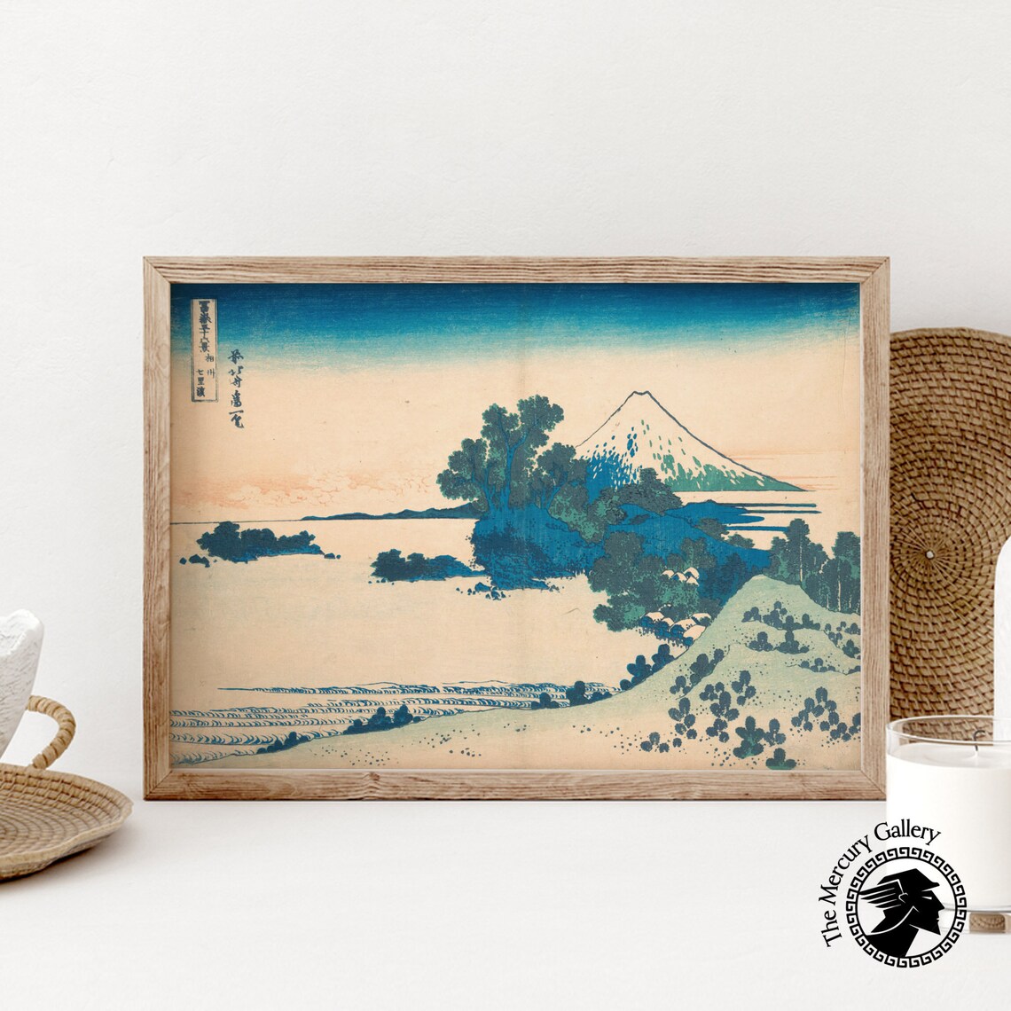 Hokusai Print Japan Wall Art Fuji From The Shichirigahama Beach In Sagami Province Japanese Posters Woodblock Print Japanese Decor