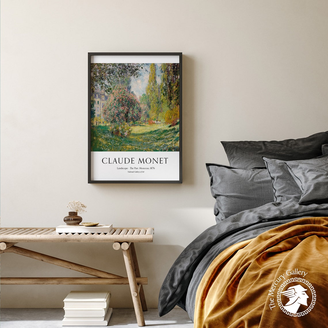 Claude Monet Parc Monceau 1876 Paris Park Blossom Garden Poster - Image 6
