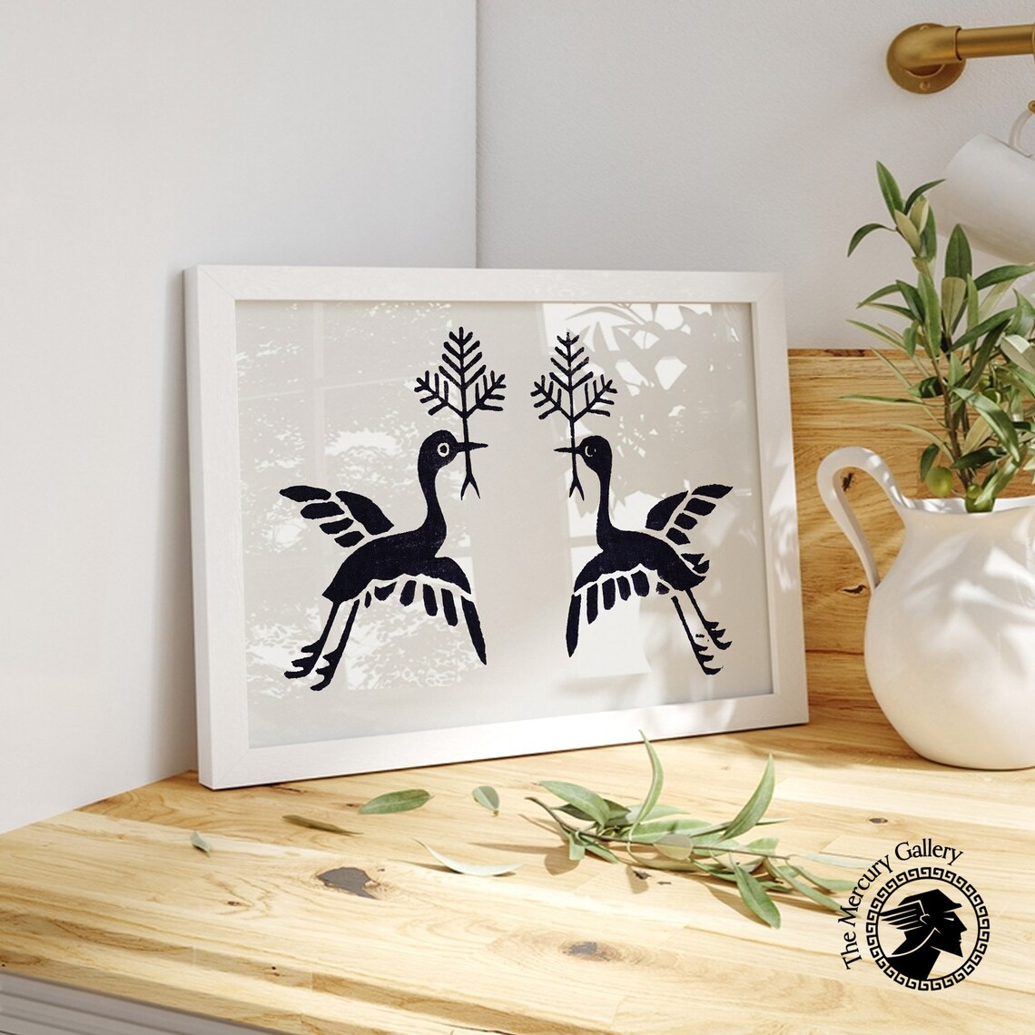 Taguchi Tomoki Birds Poster, Vintage Japanese Decor - Image 5
