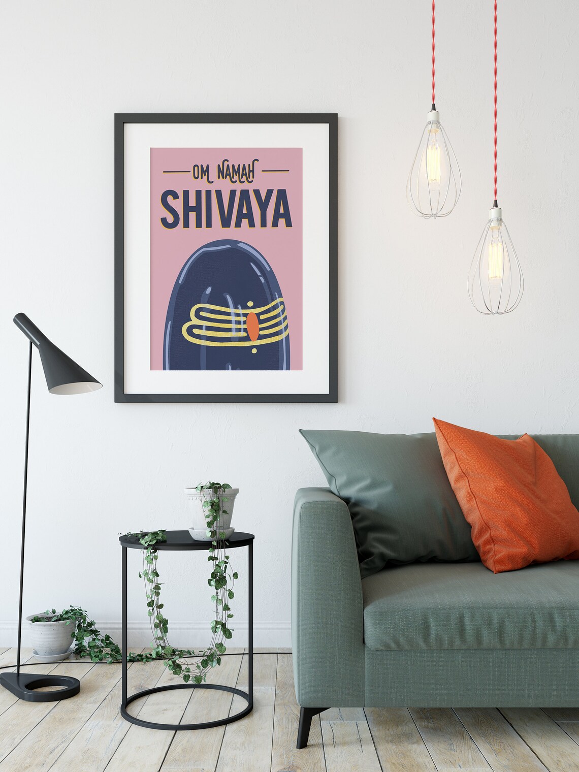 Indian Desi Om Namah Shivaya Art Print - Image 3